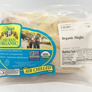MC1 - Retail Organic Thighs 3-4 Pc/pk, ~025#/pc (Trayless Pk) (O)