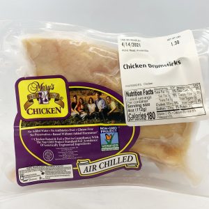 MC1 - Retail Drumsticks 3-4 Pc/pk, ~025#/pk Non-GMO (Trayless Pk)