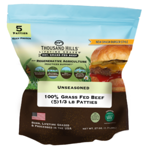 TH1 - IQF Beef Patties 5-Pack Unseasoned
